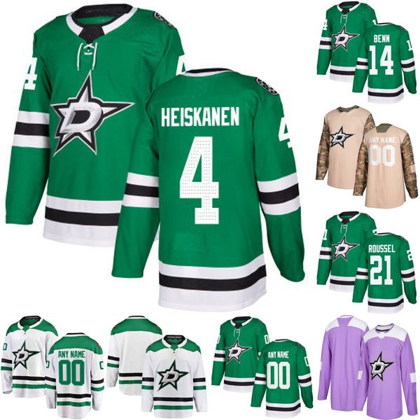 

Mens Dallas Stars 91 Tyler Seguin 14 Jamie Benn 30 Ben Bishop 16 Jason Dickinson 12 Radek Faksa 35 Anton Khudobin Hockey Jerseys S-3XL