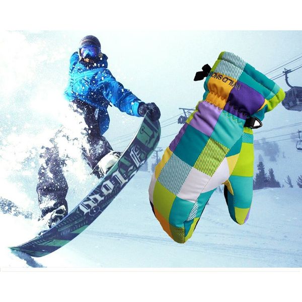 

winter warm ski gloves children ski snowboard gloves waterproof warm breathable for kid motorcycle riding winter snow sportswear