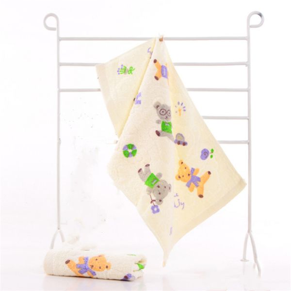 

завод прямой 25 * 50см хлопок полотенце детей мягкий впитывающий детский полотенце для лица