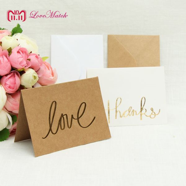 

10sets love and thanks invitation card party wedding birthday rsvp card table place name for guest wedding-se