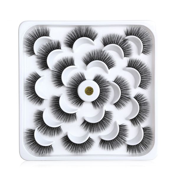 

10 pairs 3d mink hair false eyelashes women eyes makeup tools long extension waterproof thick fake lashes for natural lashes