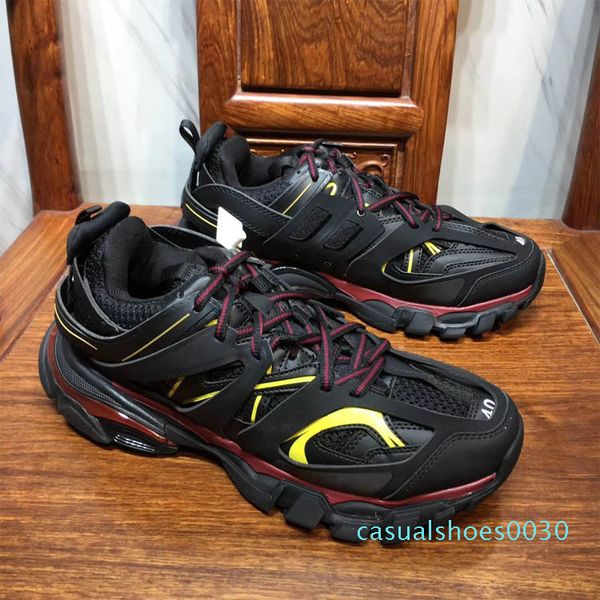 

2019 new color track trainers shoes men womens comfortable breathable mesh nylon cloth track designer shoes size 36-45c3 c30, Black