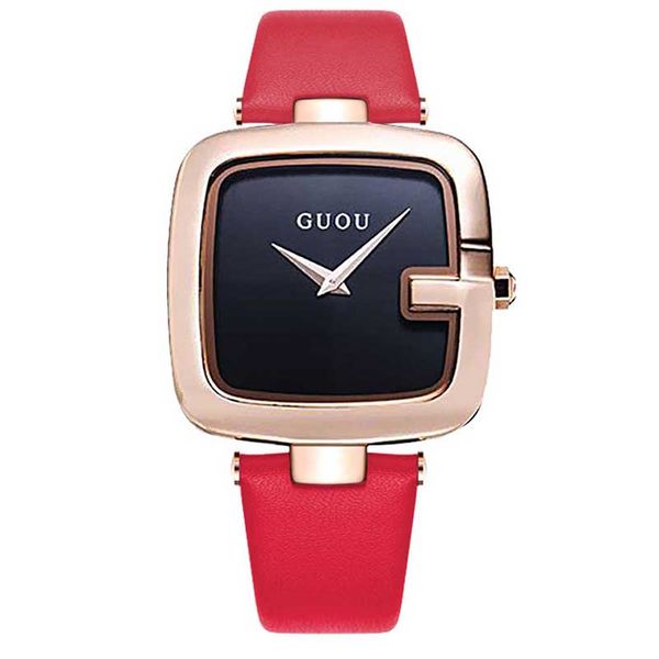 

9 new square watch lady's leather belt watch hundred match korean version simple casual fashion student quartz, Slivery;brown