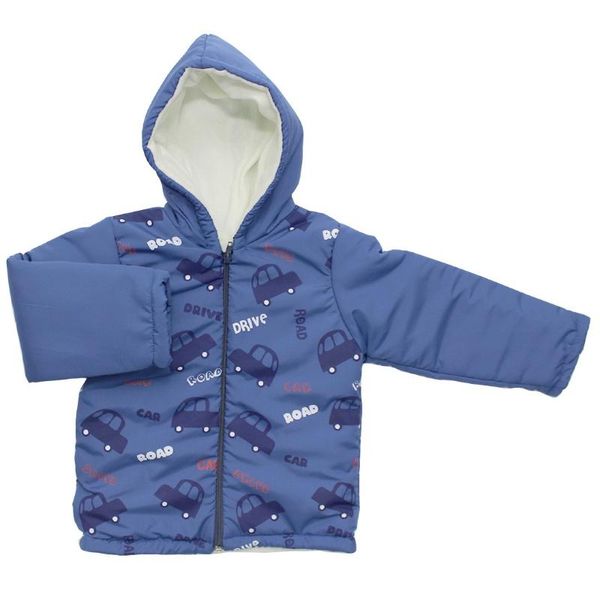 

автомобиль pattern синий baby boy пальто, Blue;gray