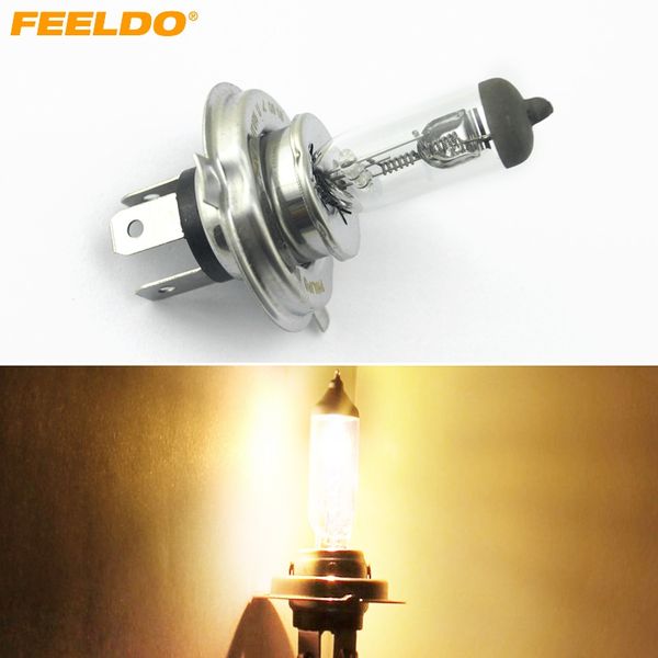 

feeldo 1pc warm white auto h4 dc 24v 70w/100w halogenbulb truck bus headlight foglight driving lamp 3000k #hq3161