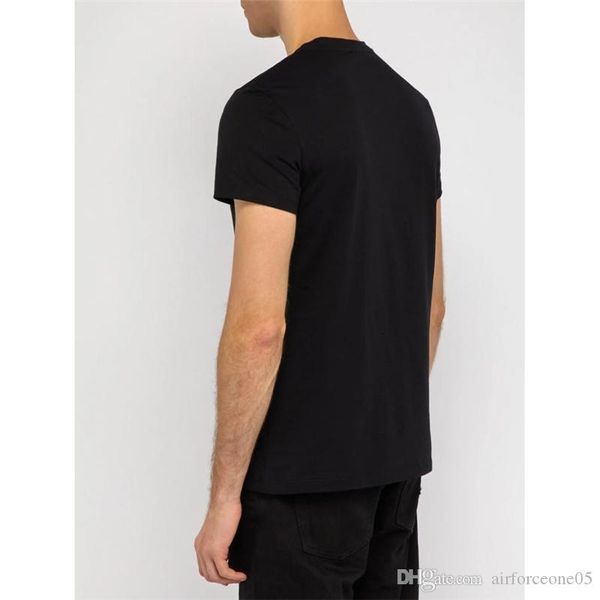

summer mens tshirt o neck fashion breathable short sleeve couple clothes r letter printed, White;black