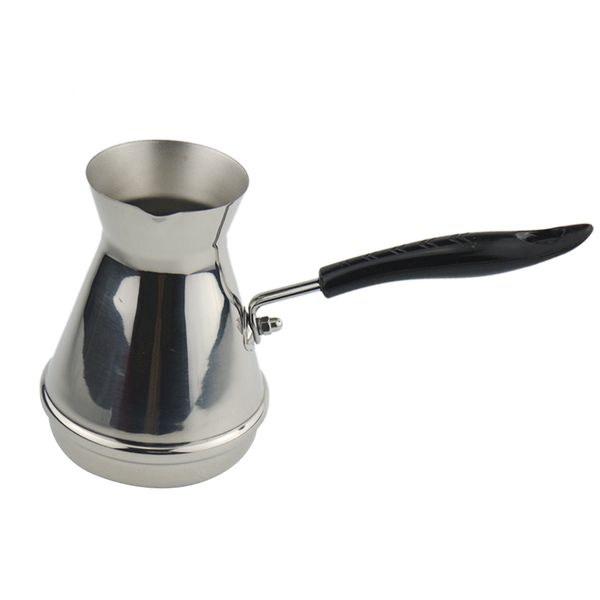 

turkish coffee pot cezve greek arabic briki ibrik stainless steel stovecoffee maker with stay cool handle, 350ml, 500ml, 800ml available