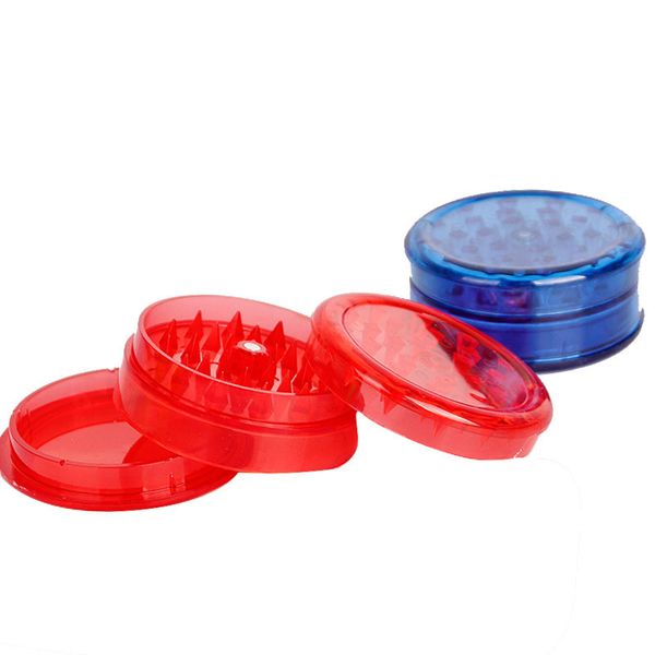 

plastic herb grinder 60mm for smoke detectors pipe acrylic grinders for twisty glass blunt 3 layers