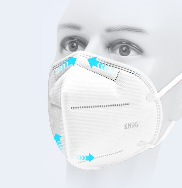 

бесплатная доставка dhl kn95 n95 маски для лица маска для рта анти-туман пылезащитный дымка-доказательство 4 слоя защиты металла маска для н