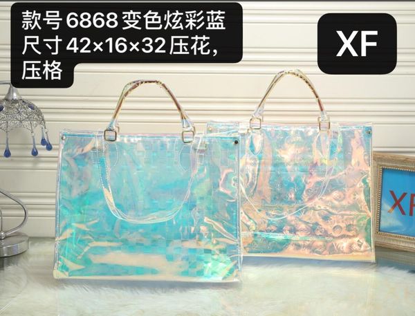 

designer cross body bags laser flash handbag fashion rainbow transparent bags shoulder bags wallet louìs vuìttõn bag