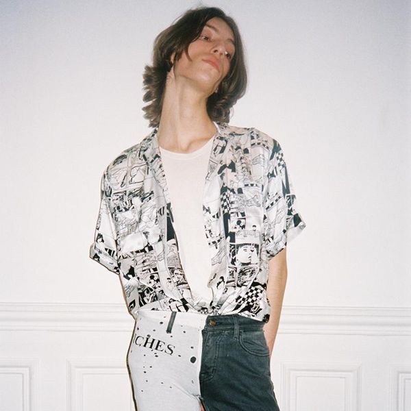 

19ss erd enfants riches dÃ©primÃ©s comic printing shirt with short sleeves summer retro breathable comfortable men and women fashion hfsscs007, White;black