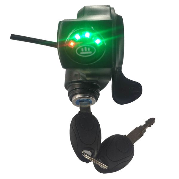 

12v 36v 48v electric bike twist throttle grips with led display screen handle key knock electric bike wires scooter accelerator