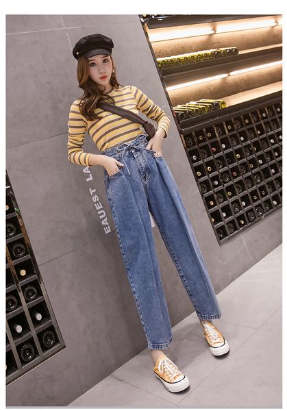 

deep blue women's tailored waist and hip princess jeans bk1177