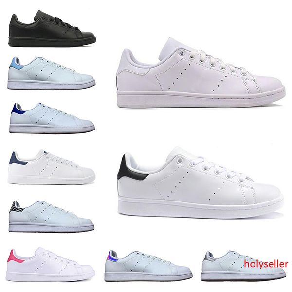 

2019 women men new stan shoes fashion smith sneakers casual shoes triple white black green red leather sport size 36-45