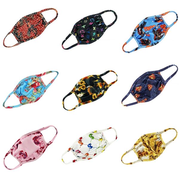 

anti dust mask pm2.5 breathing filters dust face mouth sell designer printed masks washable reusable anti fog haze kids #419, Black