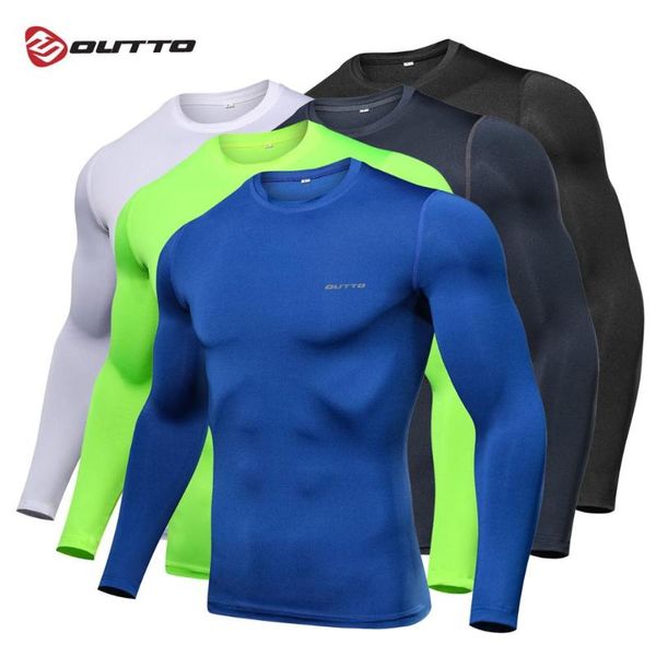 

outto men's cycling base layers long sleeves compression quick dry fitness gym running bicycle underwear, Black;red