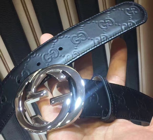 

Luxury de igner belt men 100 leather teel mooth buckle belt men de ign belt tyle high brand wai tband with box