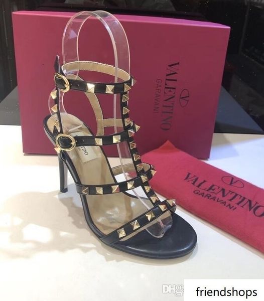 

summer women s 9.5cm stiletto heels valen rivet espadrilles shoes sandals sheep skin leather slippers flip flop 34-42