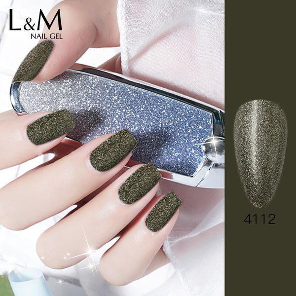 

ido 1pc new series earth glitter color sandy matte gel 2 teps uv gel nails soak off nail polish long lasting, Red;pink
