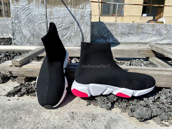 

designer sock shoes women mens red white triple black grey colorful low high new stylish casual shoes with box