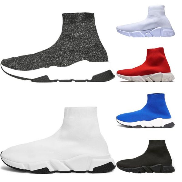 

2020 designer socks shoes speed trainer men running shoes speed trainers sock race runners women sports shoe luxury shoes size 36-45, Black