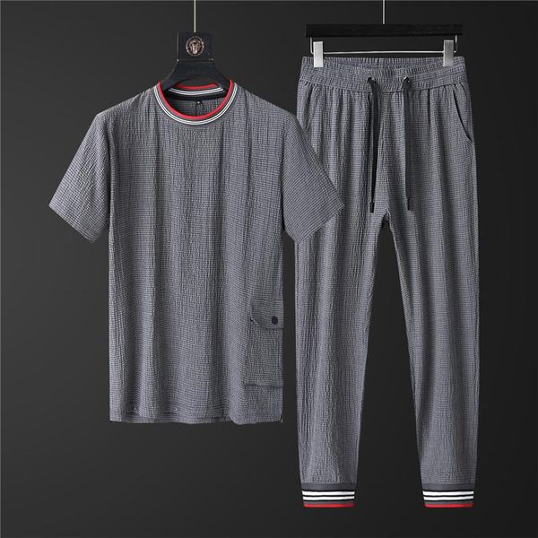 

2020 mens luxury designer clothes men s summer long pants sets suit loose and comfortable men s clothing tracksuits designer, Gray