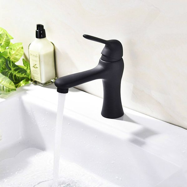 

Cold and hot 304 Stainless Steel Basin Faucet Deck Mounted Washbasin Mixed Water Tap