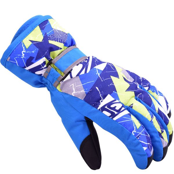 

children winter warm skiing gloves boys girls sports waterproof windproof snow gloves bicycle riding snowboard ski kids