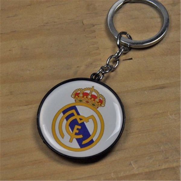

ла лига - реал madridfc футбольный клуб команды логотип брелок брелок кольцо для любителей футбола акриловые ювелирные изделия кулон, Silver