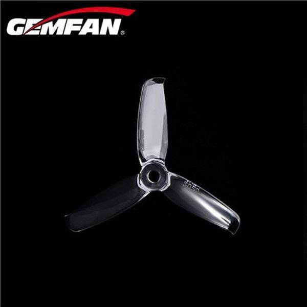 

gemfan 3052 flash 3 x 5.2 3-blade propeller 5.0mm mounting hole cw ccw for racing quacopter - transparent