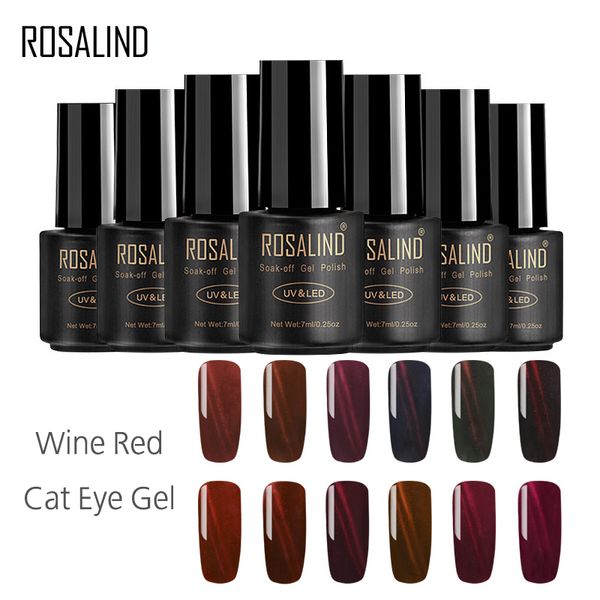 

new 1 pcs uv led gel polish soak off nail art red line cat eye uv gel varnish wsh99