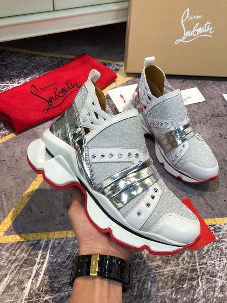 

dhl 2020 platform stylish casual sports couple shoes retro mountaineering running basketball shoes vacuum two-color06, Red;white