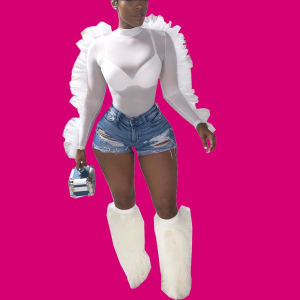 

womens designer slim base shirt cvu1, White