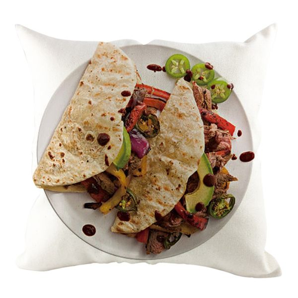 Hot Mexico Burrito Print Linen Pillowcase Thin Pie Series