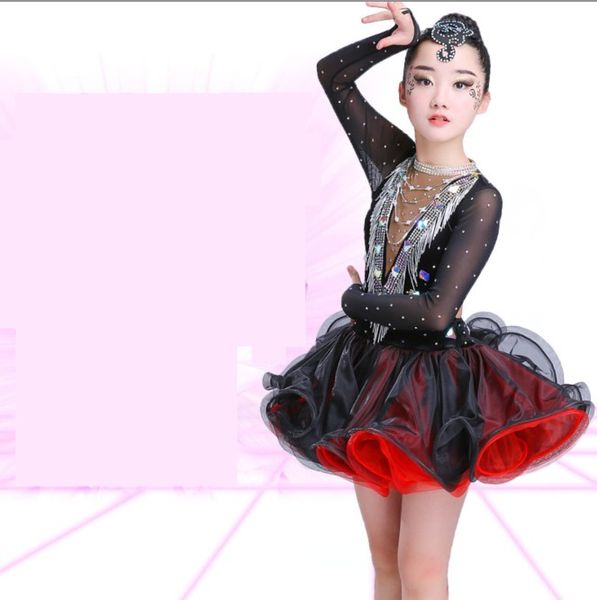 2019 Diamond Competition Ballroom Dance Dresses Latin For Girls Cha Cha Dress Dancing Dress Competition Dancewear Kids Kid Costumes From Pulchritude