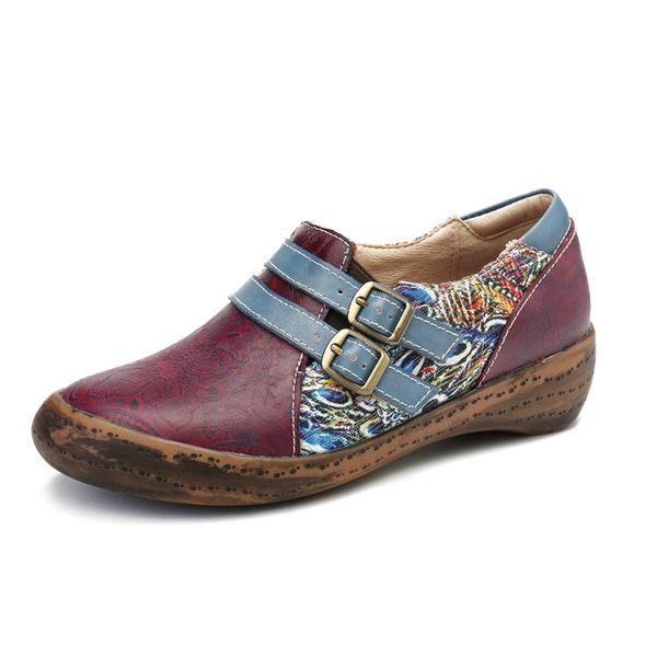 

flats embossed splicing fancy multi colors pattern casual comfy slip on zipper shoes women shoes botas mujer 2020, Black