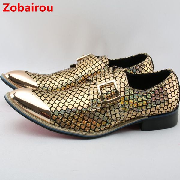 

zobairou sapato masculino gold metallic mens shoes glitter loafers brogue italian shoes for dance formal men shoe lasts, Black