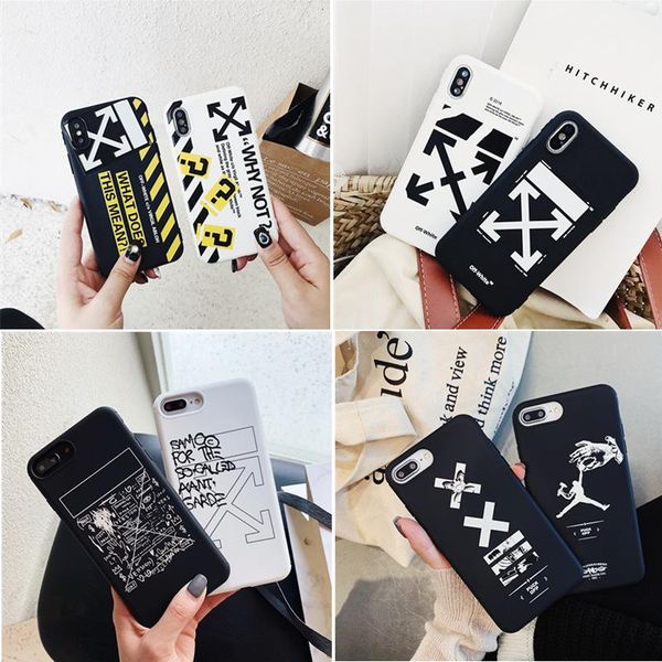 

nice luxury stripes graffiti phone case for iphone 11 pro max x xs max xr iphone11 pro 7 8 plus black white tpu cover arrow shell