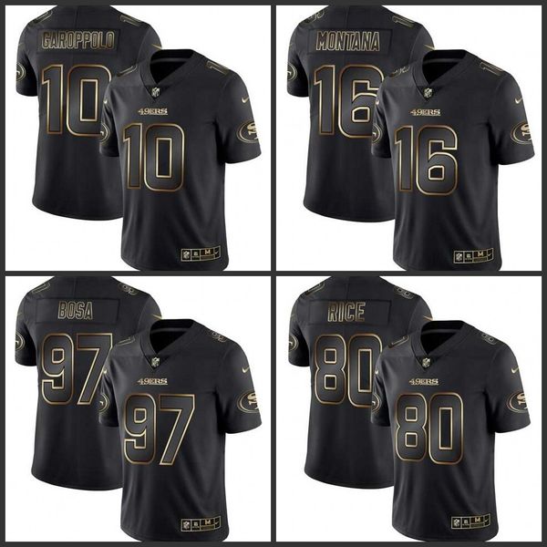 49ers jersey black and gold