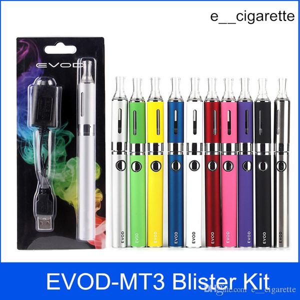 

evod mt3 blister starter kits e-cigarette kit mt3 tanks e cigarette evod atomizer clearomizer evod battery vape pen