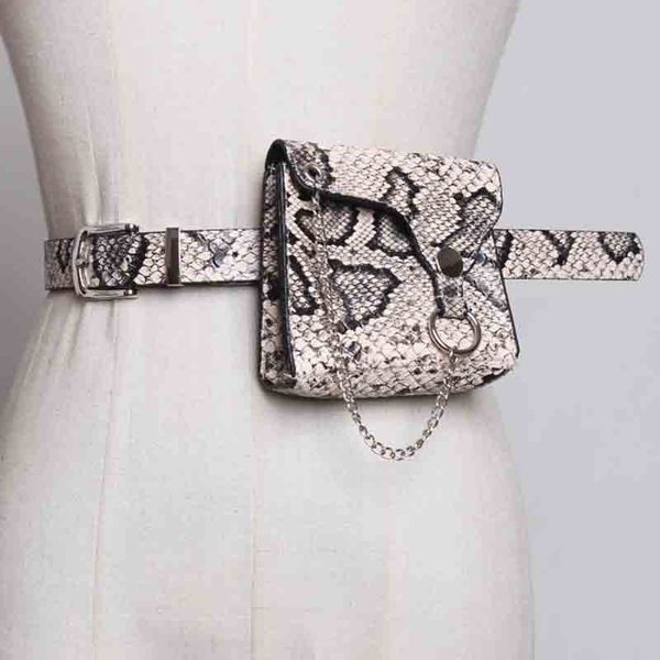 

yalee] new fashion 2019 spring summer metal chain pin buckle girdle personality pu leather mini bag long belts women y706, Black;brown