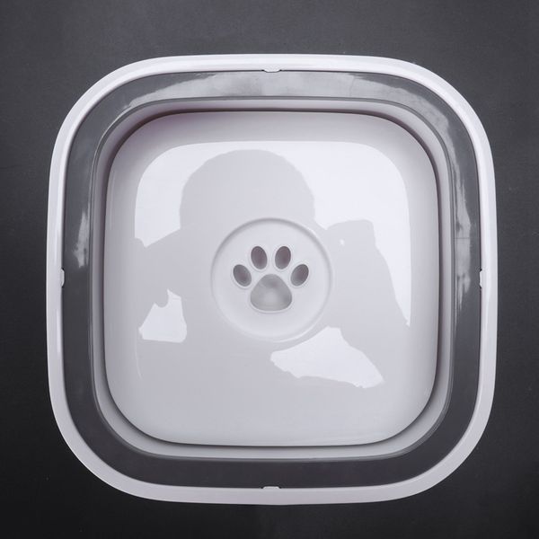 

1.5l pet dog bowls floating not wetting mouth cat bowl no spill drinking water feeder plastic portable dog bowl dog grooming