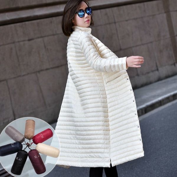 

new women's down jacket coat female 2020 winter down jacket women coats x-long 95% white duck coat woman, Black