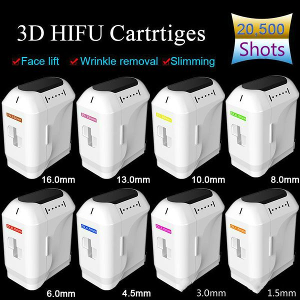 

2020 sell 20500+ s 3d hifu face body advanced 8 cartridges with 1-11 lines hifu cartridges for skin lifting machine ing