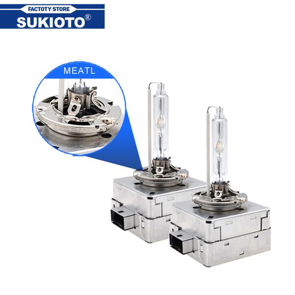 

sukioto 2pcs all metal xenon d1s xenon projector lens bulb 55w d3s 6000k 4300k 5000k 8000k 35w oq6333 9285148294 for d1 ballast