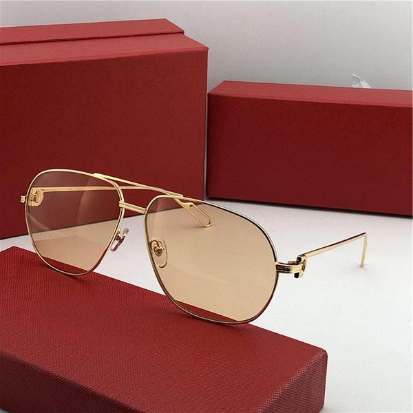 

wholesale-new fashion men sunglasses pilot frame 0111 design men brand designer metal frame design with case, White;black