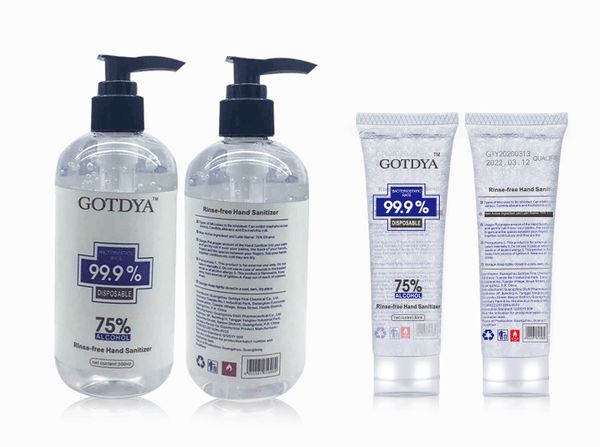 

gotdya hand sanitizer disposable gel alcohol travel mini sanitizer 80ml 300ml dhl/fedex in stock