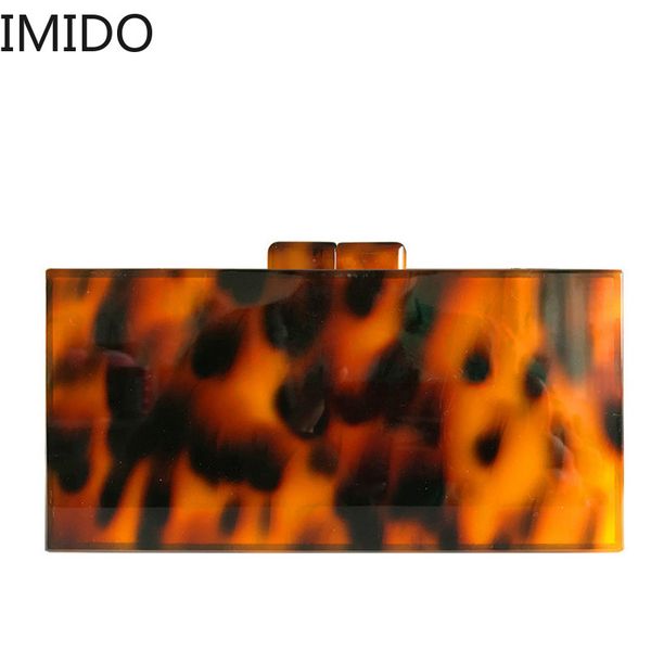 

fashion design leopard pattern acrylic clutches bag tortoiseshell print evening bags women messenge bag ladies party handbags