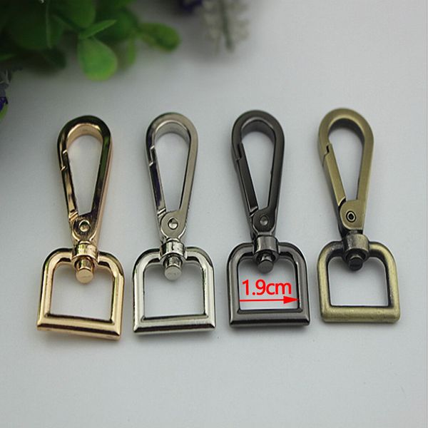 

30 pcs/ lot) 19mm( interior) gold, silver, gun black, bronze metal lobster clasps swivel trigger clips diy snap hooks for bags