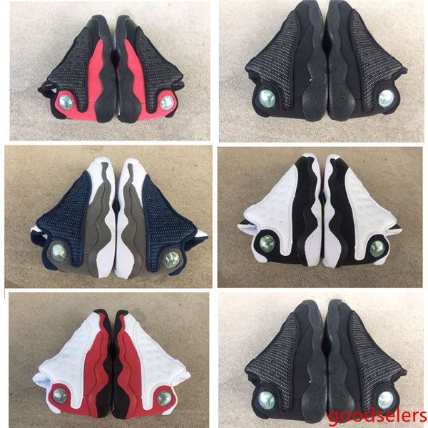 

2019 13s black cats toddler sneakers bred flint kids basketball shoes infant 13 big boy & girl children trainers 28-35